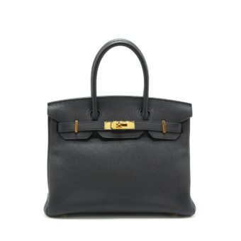 Hermes Birkin 30 Togo Black GHW Stamp A