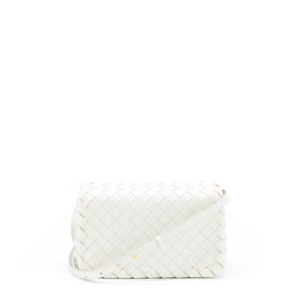 Bottega Veneta Crossbody Bag  Intrecciato White