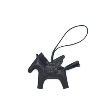 Hermes Rodeo Pegase MM Touch With Alligator So black