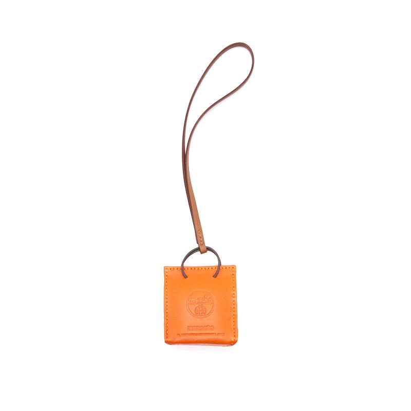Hermes Bag Charm Orange