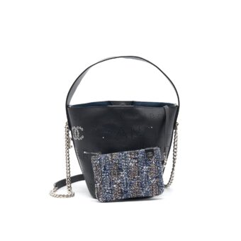 Chanel Eyelet Logo Bucket Bag