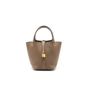 Hermes Picotin Touch 18 Bag Etoupe GHW
