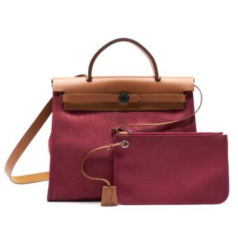 Hermes Herbag 31 Plum Red
