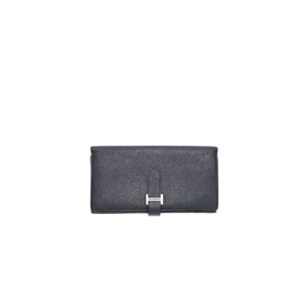 Hermes Bearn Wallet Black SHW