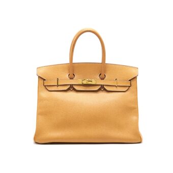 Hermes Birkin 35 Vachette Ardennes Leather Natural Sable GHW