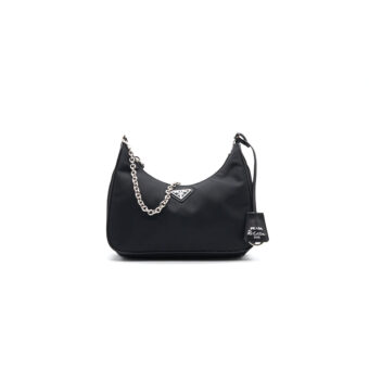 Prada Re-edition 2005 Nylon Bag Black SHW
