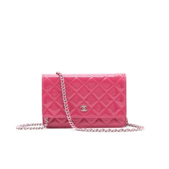 Chanel Patent Wallet on Chain