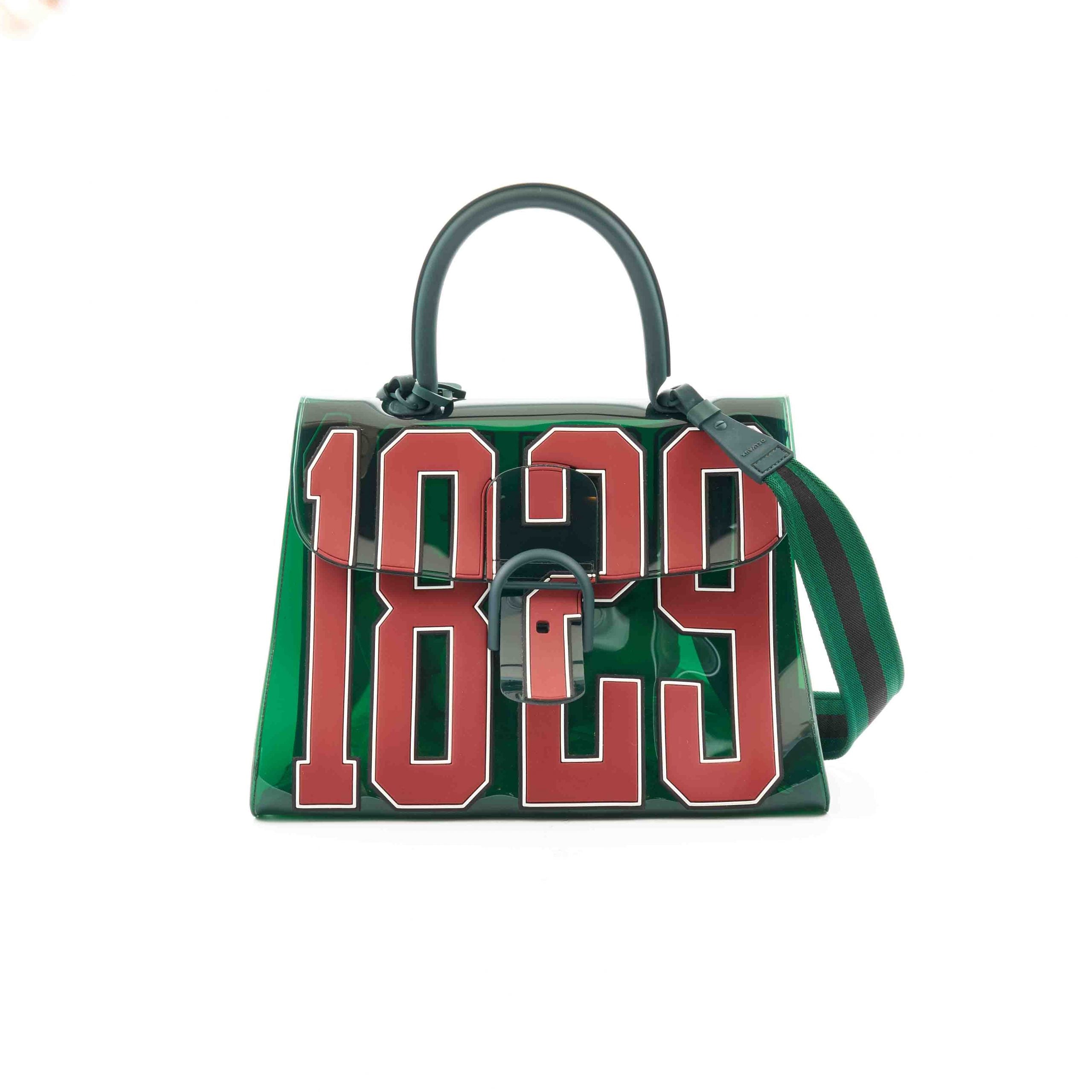 Delvaux PVC The Hero 1829 Brilliant Satchel Vert