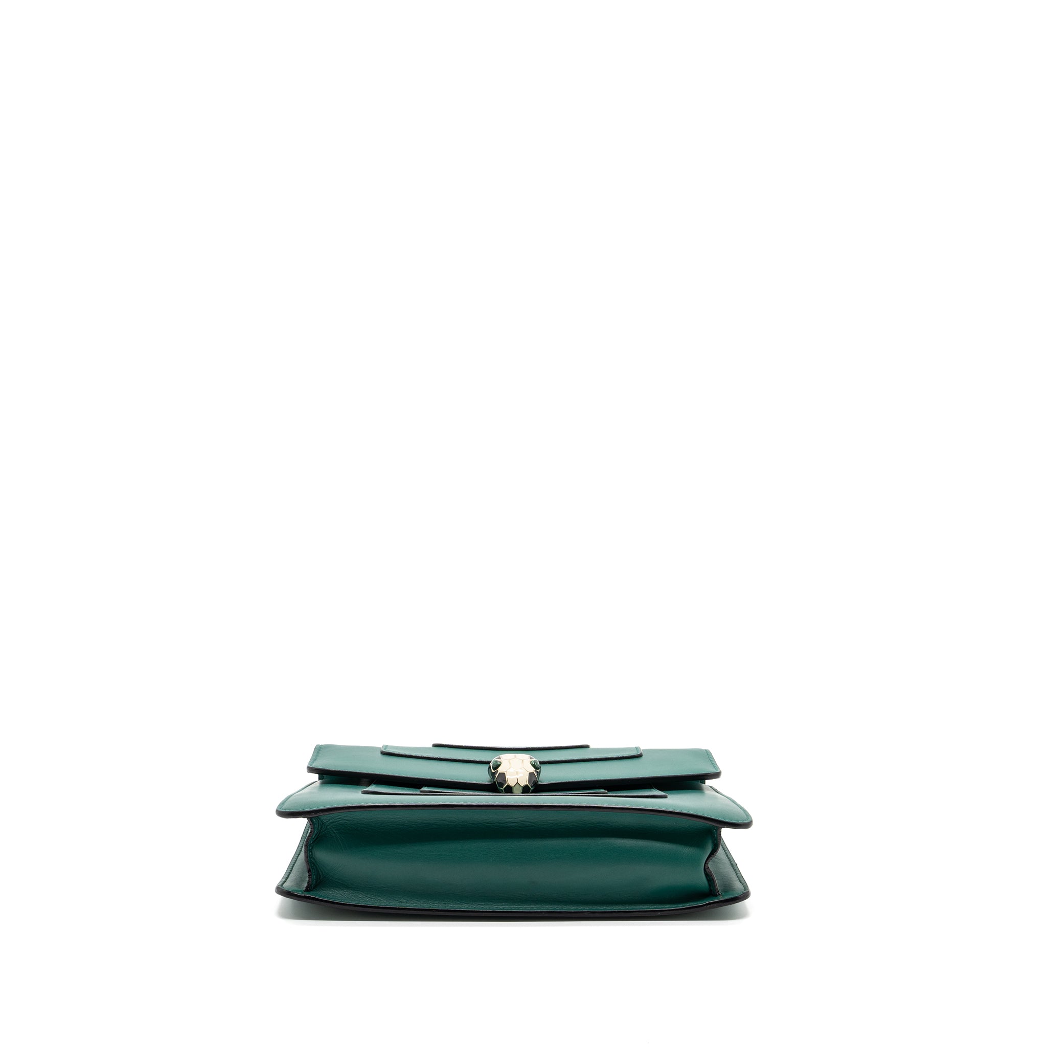 Bvlgari Serpenti Forever Chain Bag Calfskin Green LGHW - Image 5