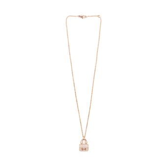 Hermes Amulette Constance Pendant Rose Gold Diamonds