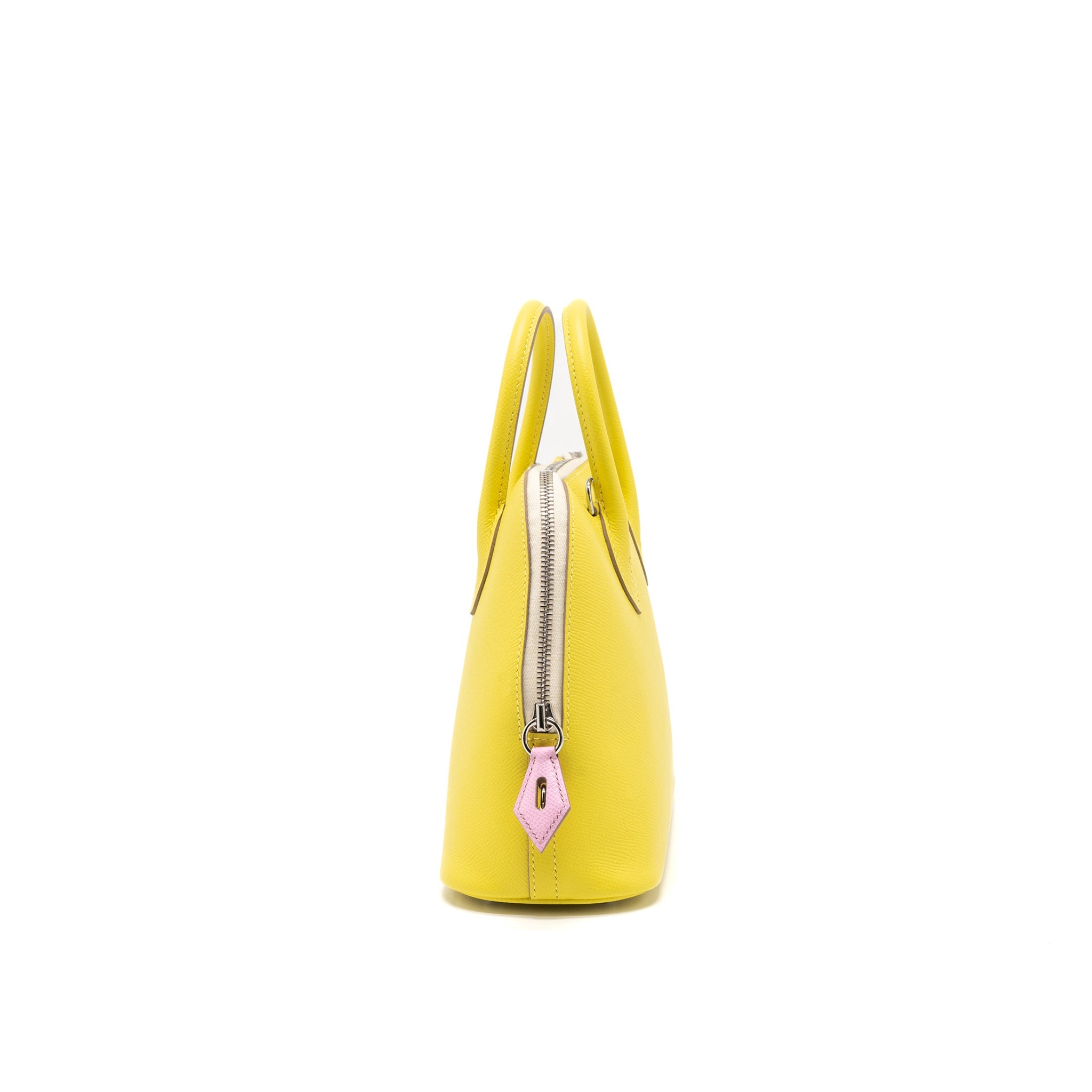 Hermes Bolide 1923 25 Epsom Lime/Mauve Sylvestre/Nata SHW Stamp U - Image 3