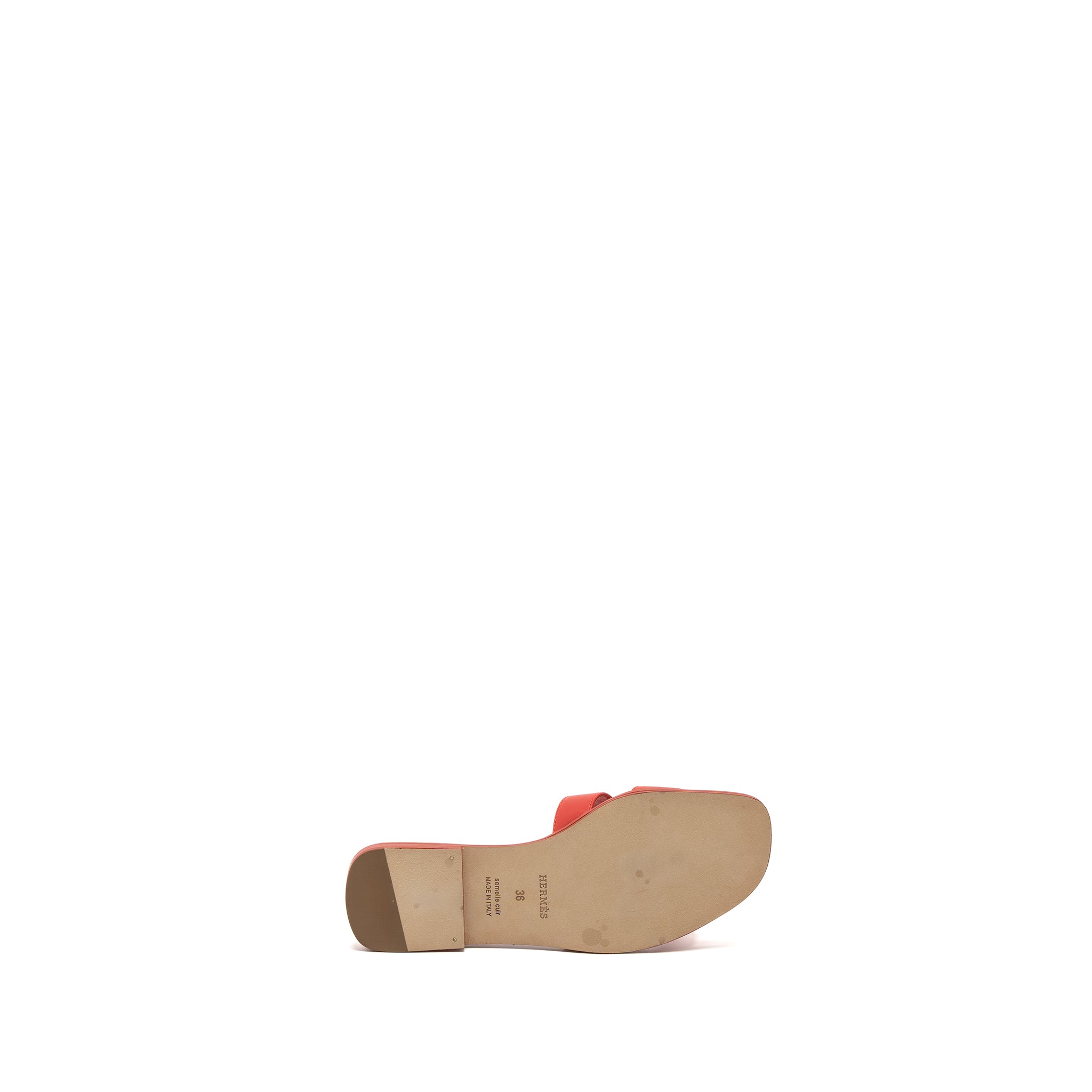 Hermes Size 36 Oran Sandals Box Red - Image 6