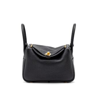 Hermes Lindy 26 Clemence Black GHW Stamp U