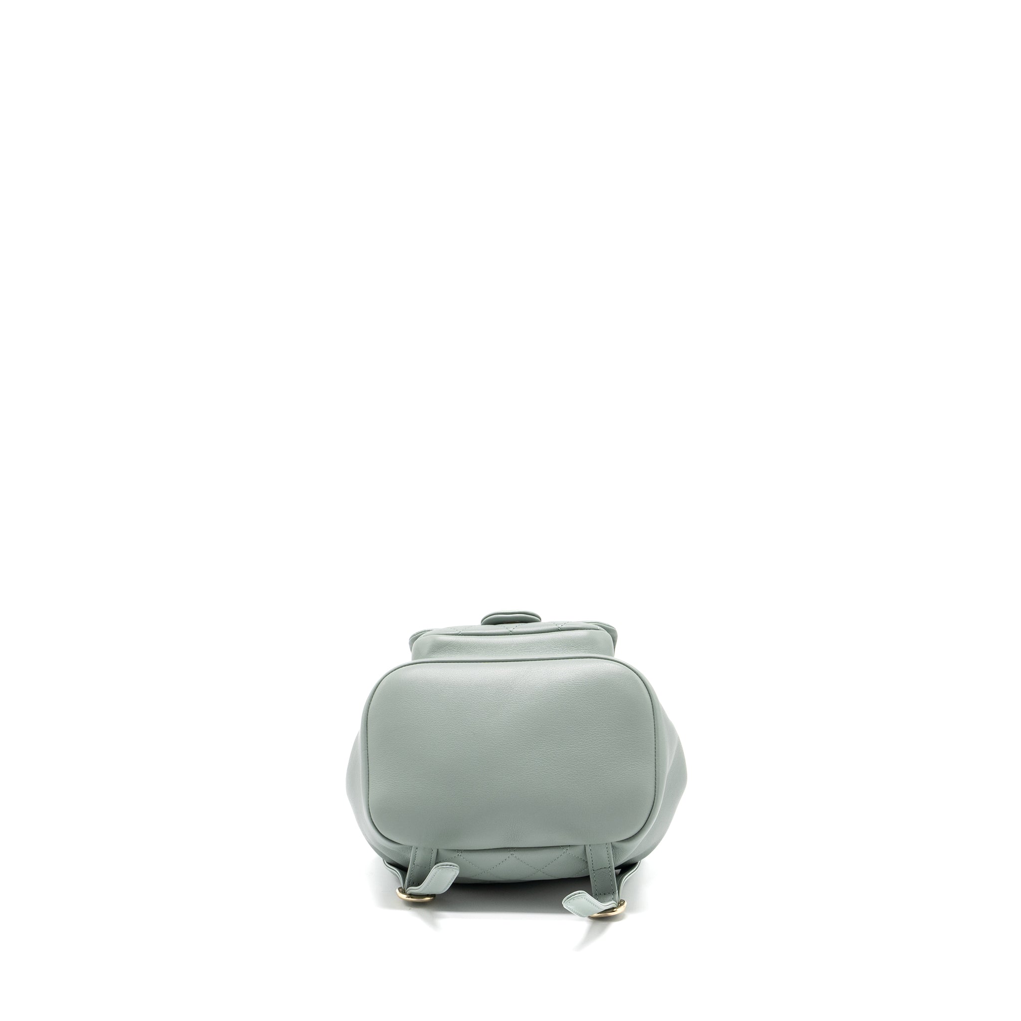 Chanel 23C Mini Duma Backpack Calfskin Light Grey LGHW (Microchip) - Image 5
