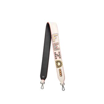 Fendi Fendi Letter Wide Shoulder Strap Light Pink SHW