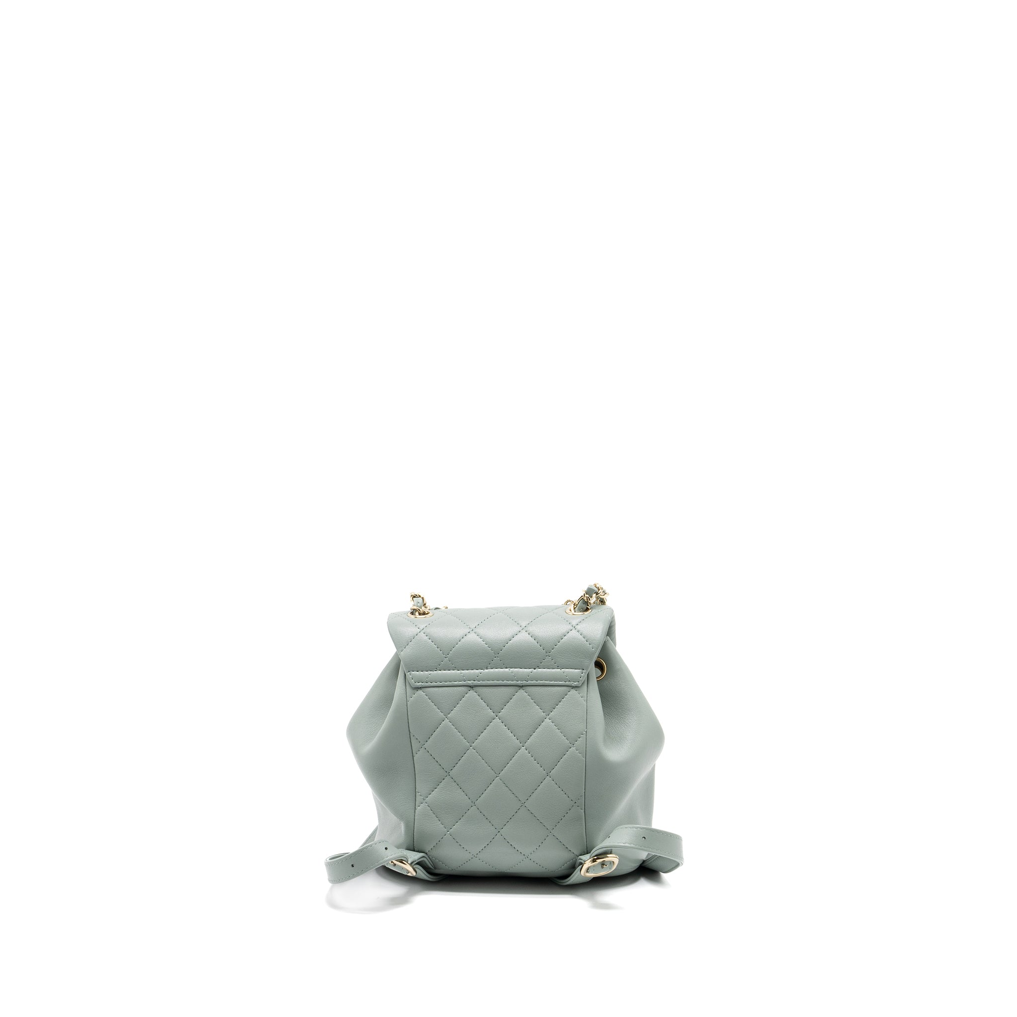 Chanel 23C Mini Duma Backpack Calfskin Light Grey LGHW (Microchip) - Image 2