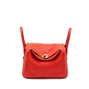 Hermes Lindy 26 Clemence S3 Rouge De Coeur GHW Stamp D