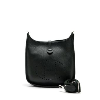 Hermes Evelyn 29 Clemence Dark Green SHW Stamp Square R