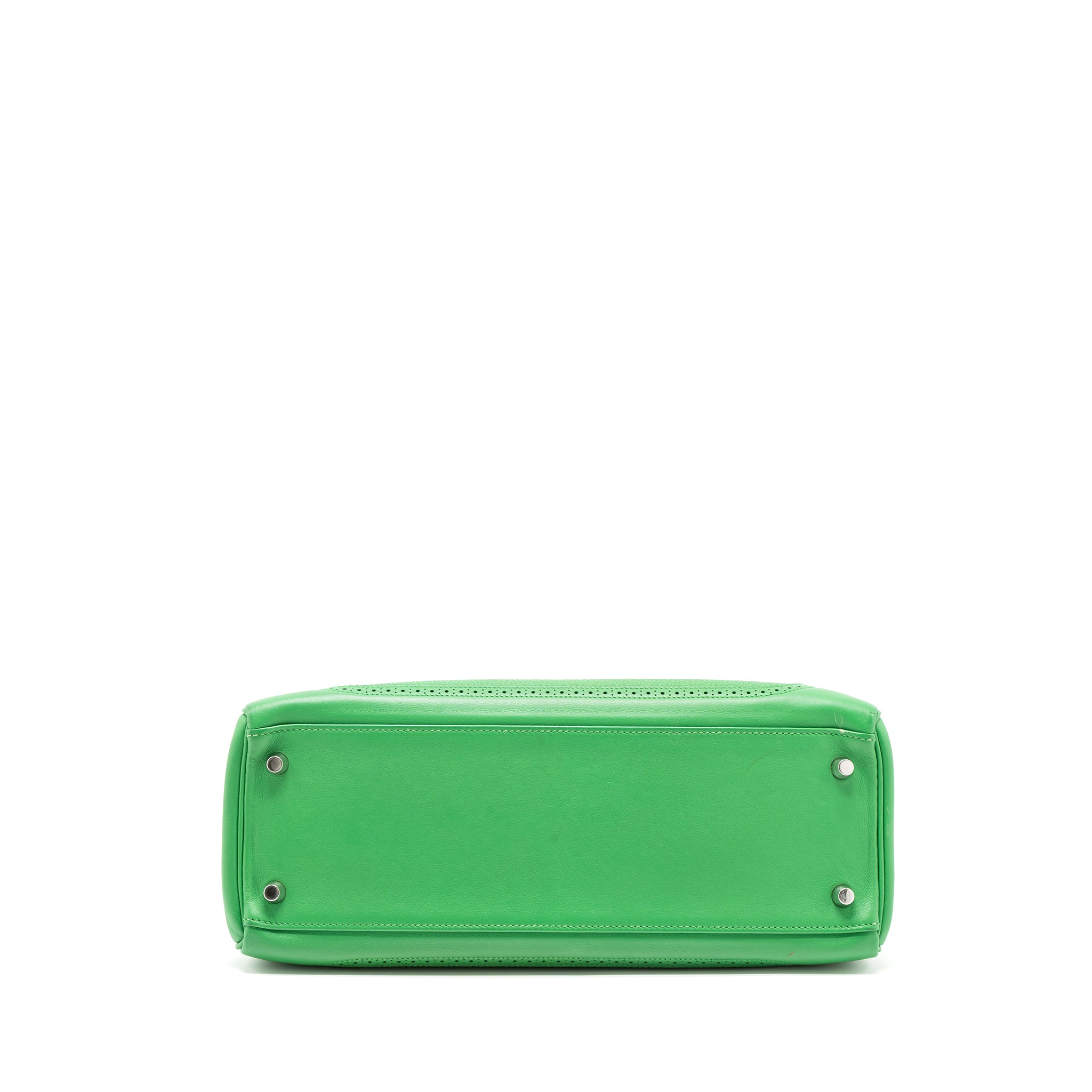Hermes Kelly 32 Ghillies Togo/Swift Bamboo SHW Stamp Square R - Image 5