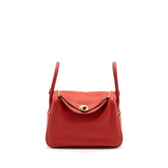 Hermes Lindy 26 Clemence Rouge Tomate GHW Stamp A