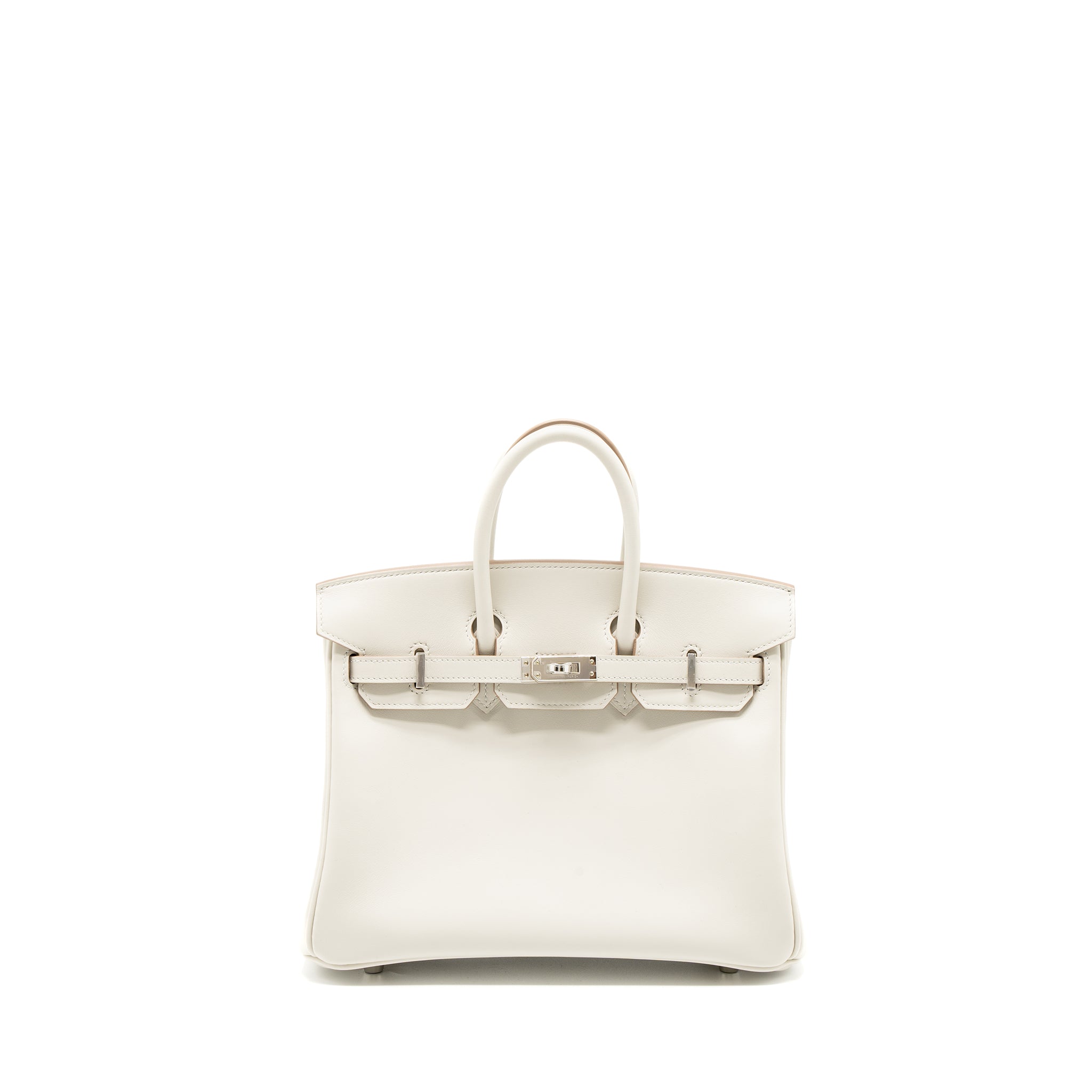 Hermes Birkin 25 Jonathan 80 Gris Perle SHW Stamp U