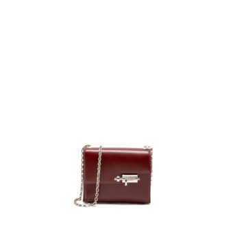 Hermes Mini Verrou Bag Tadelakt Rouge H SHW Stamp A