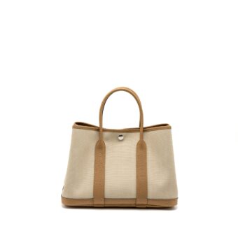 Hermes Garden Party 30 Negonda/Canvas Biscuit/Beton SHW Stamp B