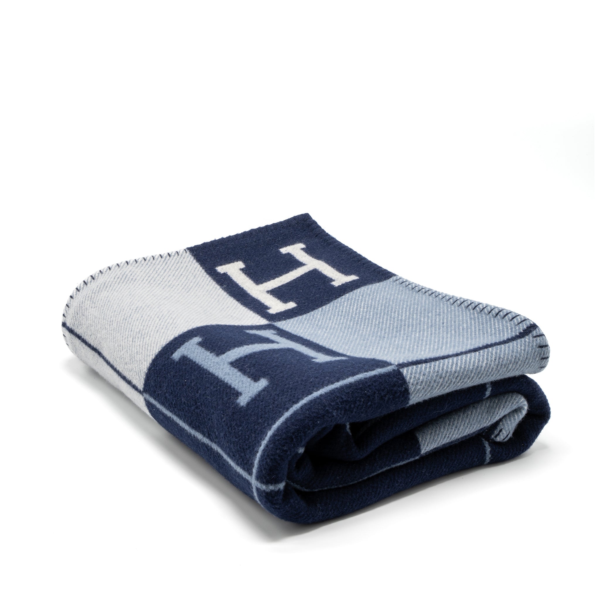 Hermes Avalon Thrown Blanket Ecru/Caban