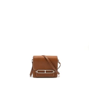 Hermes Mini Roulis Barenia Faubourg Fauve SHW Stamp D