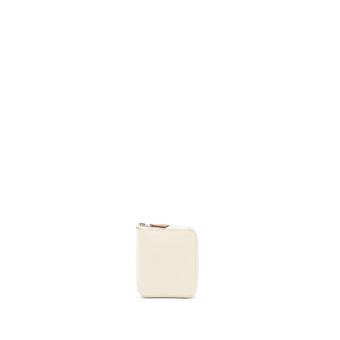 Hermes Silk in Compact Wallet Epsom Nata/Chai/Rose Pourpre SHW Stamp B