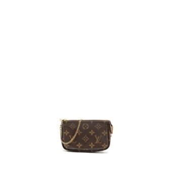 Louis Vuitton Mini Pochette Monogram Canvas GHW Year 2020