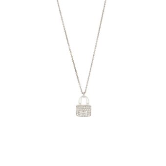 Hermes Constance Amulette Pendant White Gold Diamonds
