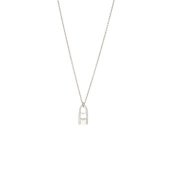 Hermes Kelly Cadenas Pendant White Gold Diamonds
