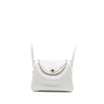 Hermes Lindy 26 Clemence Blanc SHW Stamp Y