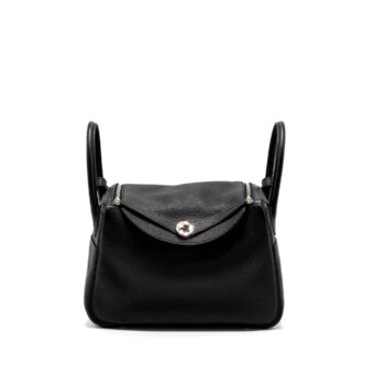 Hermes Lindy 30 Clemence Black SHW Stamp Y