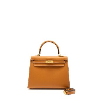 Hermes Kelly 25 Epsom Toffee GHW Stamp B