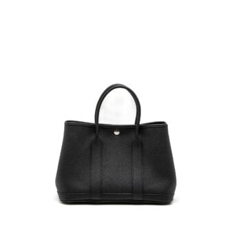 Hermes Garden Party 30 Negonda Black SHW Stamp X