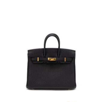 Hermes Birkin 25 Togo Black GHW Stamp Z