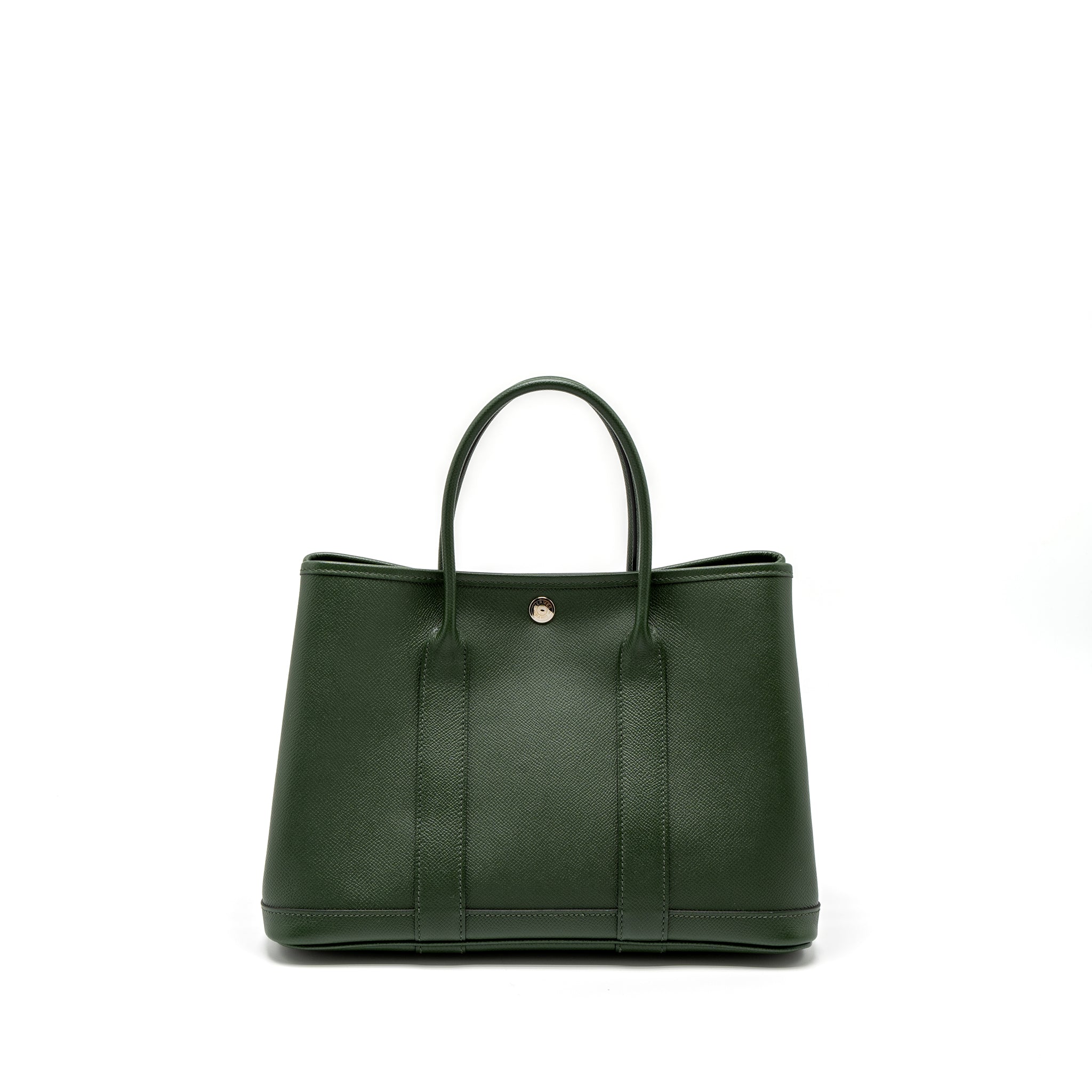 Hermes Garden Party 30 Epsom Vert Anglais SHW Stamp A