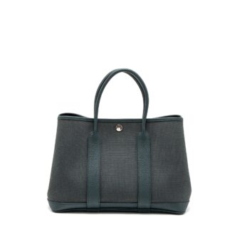 Hermes Garden Party 30 Canvas/Negonda Vert Rousseau/Vert Cypres SHW Stamp D