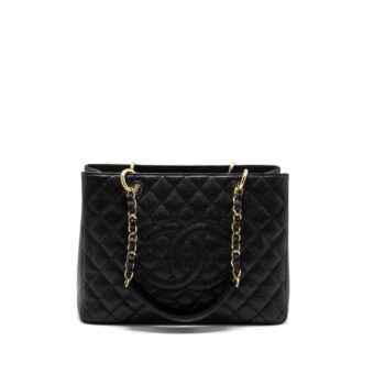 Chanel Grand Shopping Tote Bag Caviar Black GHW