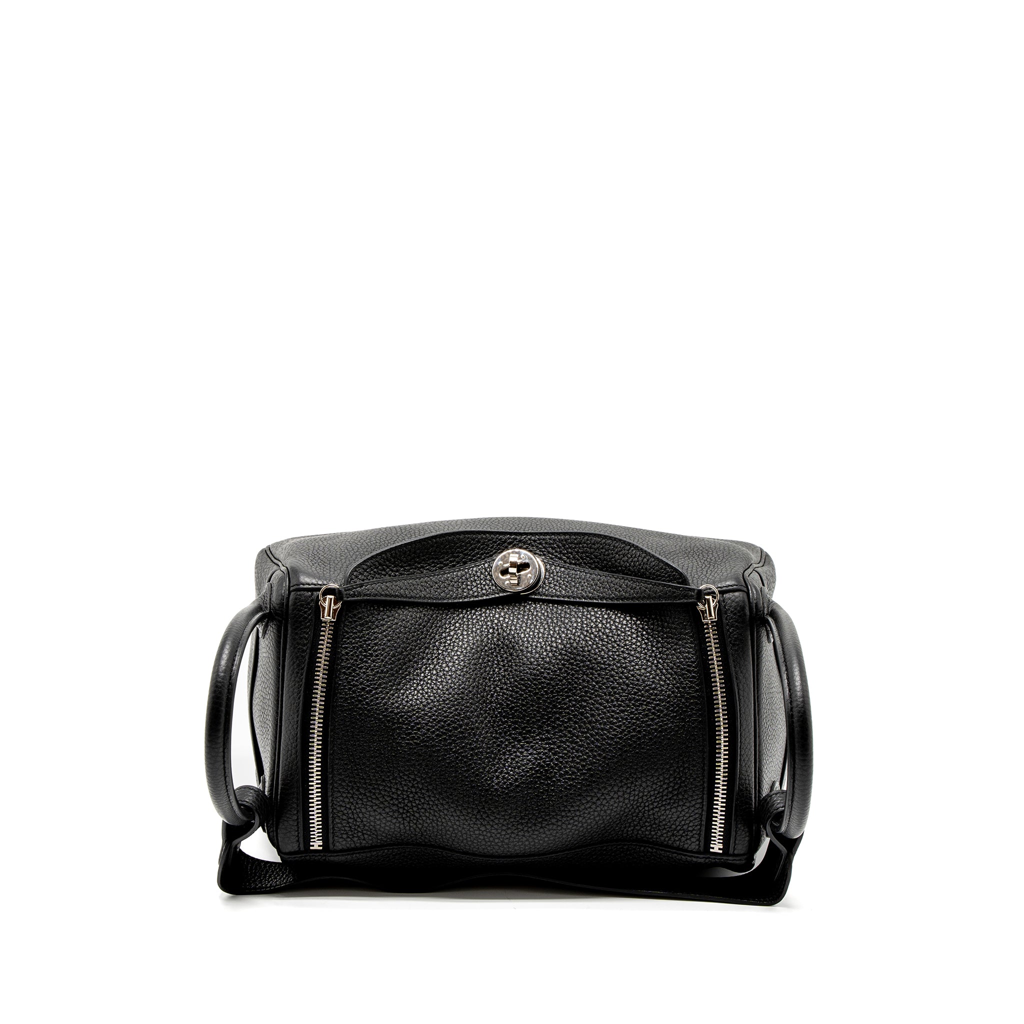 Hermes Lindy 30 Clemence Black SHW Stamp C - Image 6