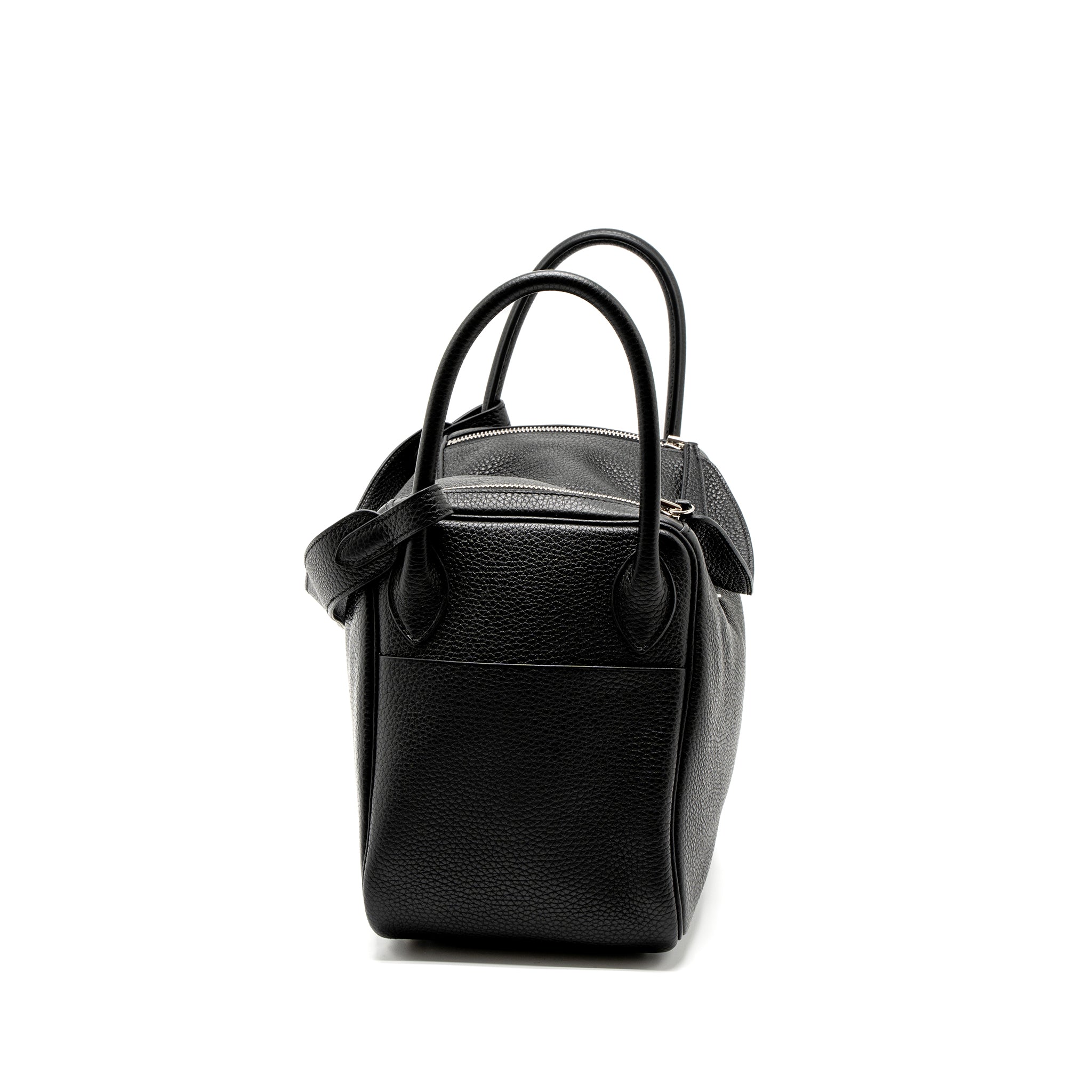 Hermes Lindy 30 Clemence Black SHW Stamp C - Image 4
