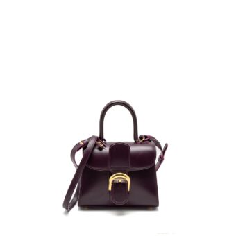 Delvaux Mini Brilliant Box Calfskin Purple GHW