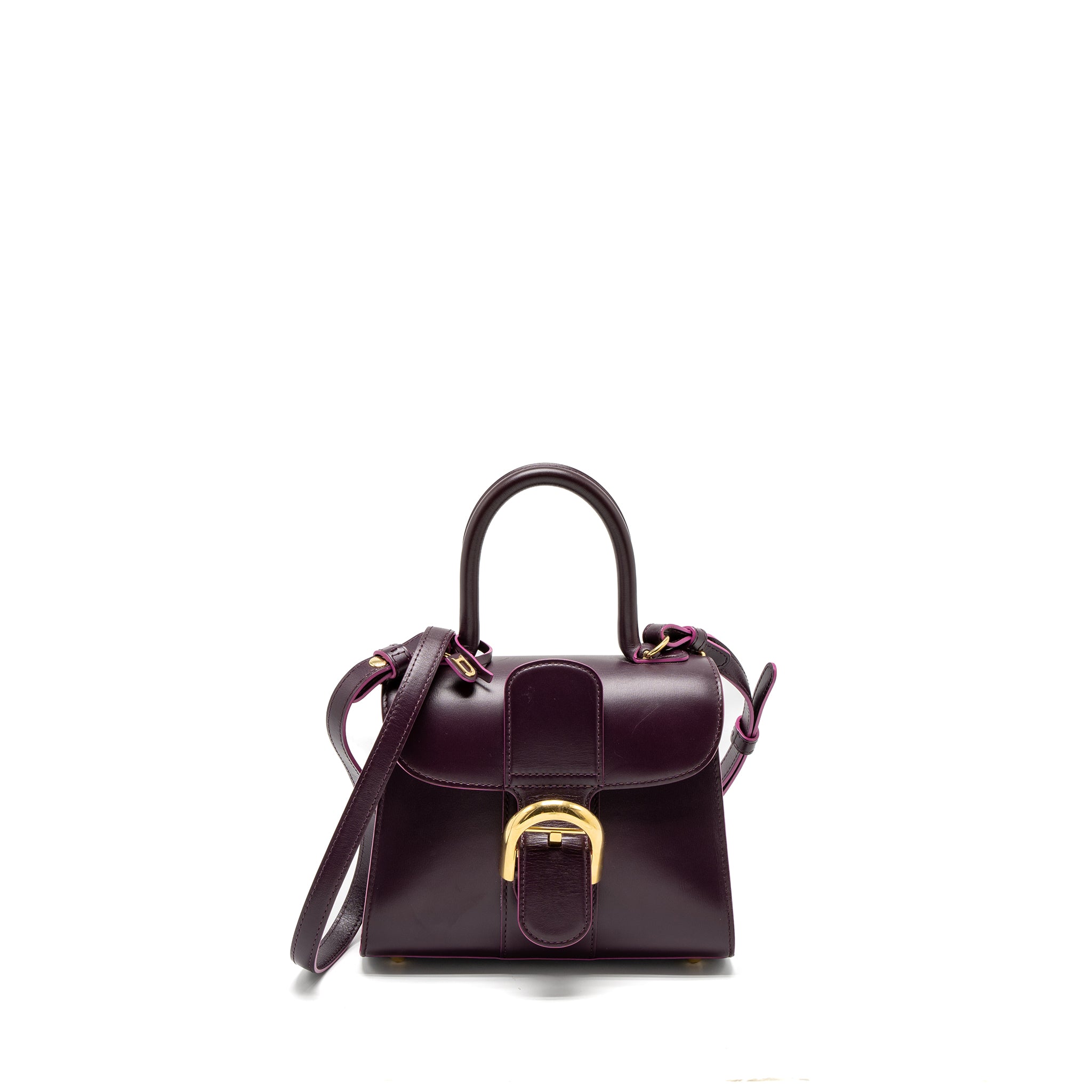 Delvaux Mini Brilliant Box Calfskin Purple GHW