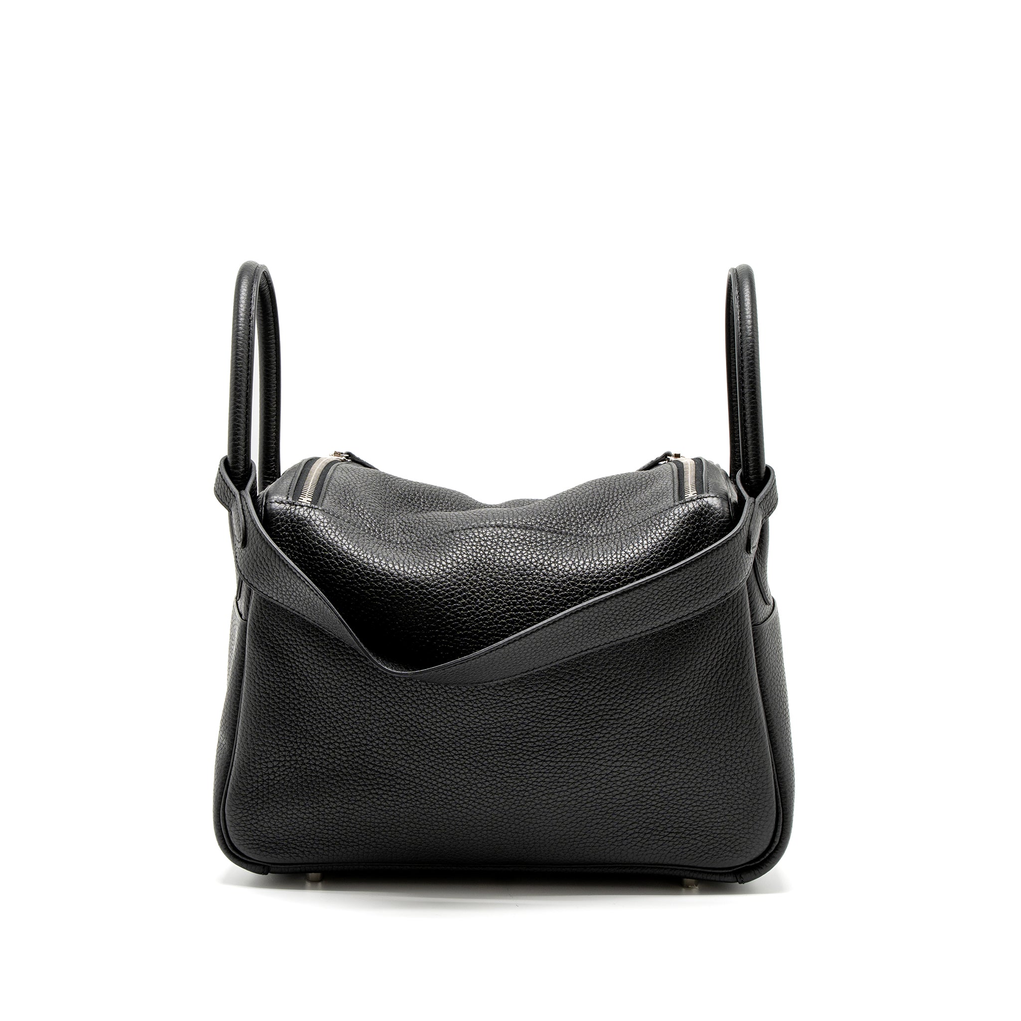 Hermes Lindy 30 Clemence Black SHW Stamp C - Image 2