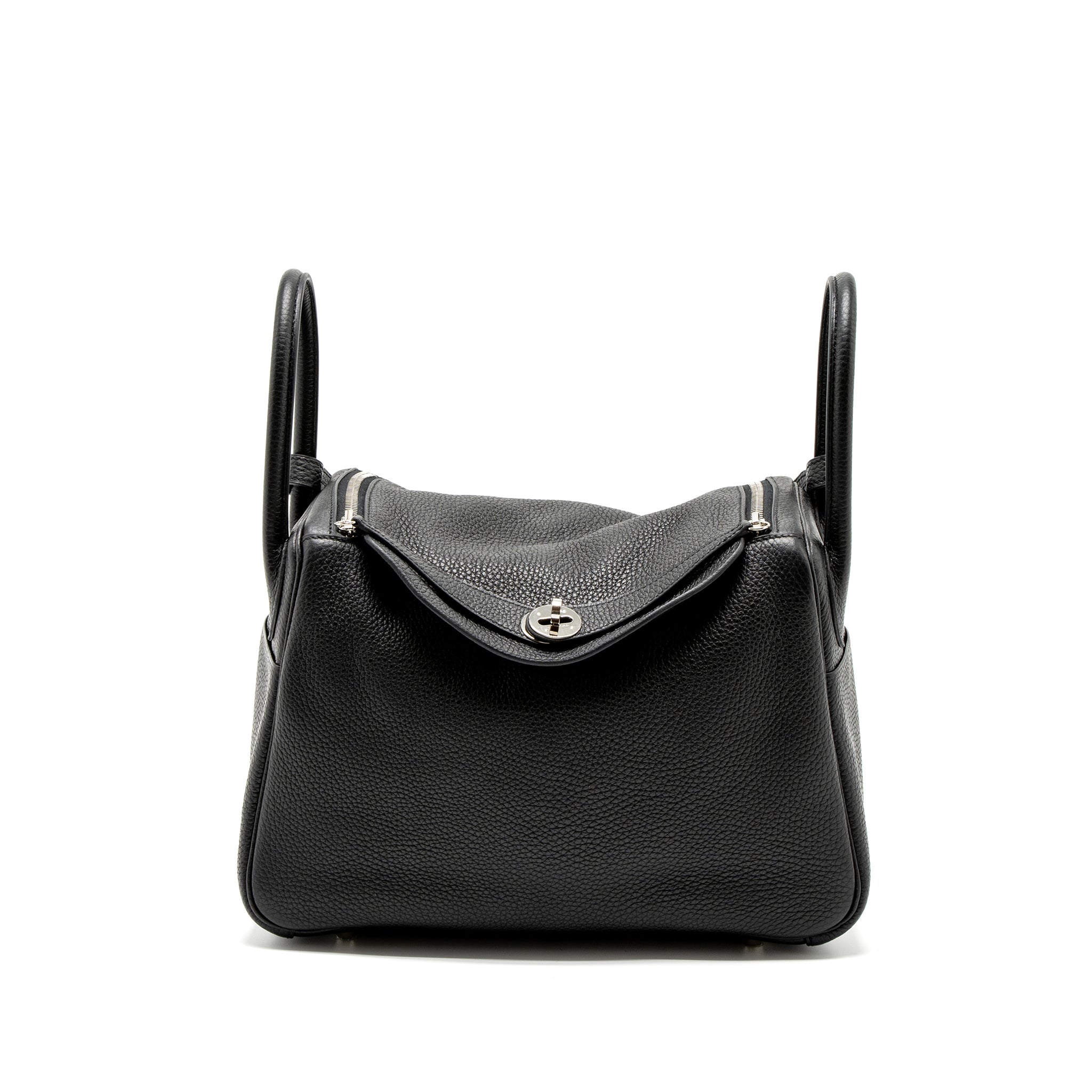Hermes Lindy 30 Clemence Black SHW Stamp C