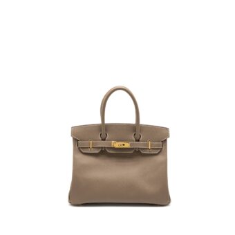 Hermes Birkin 30 Epsom Etoupe GHW Stamp Y
