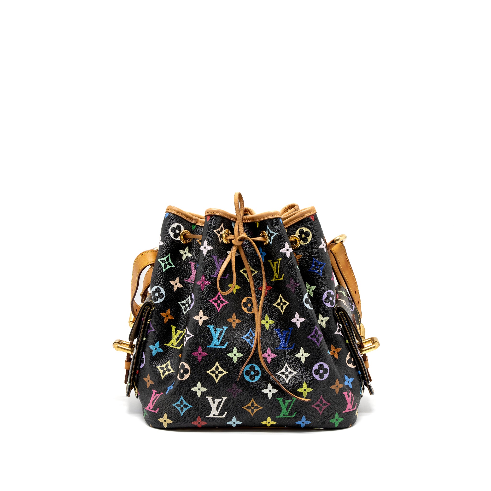 Louis Vuitton Petit Noe Black Multicolour Monogram Canvas GHW - Image 2