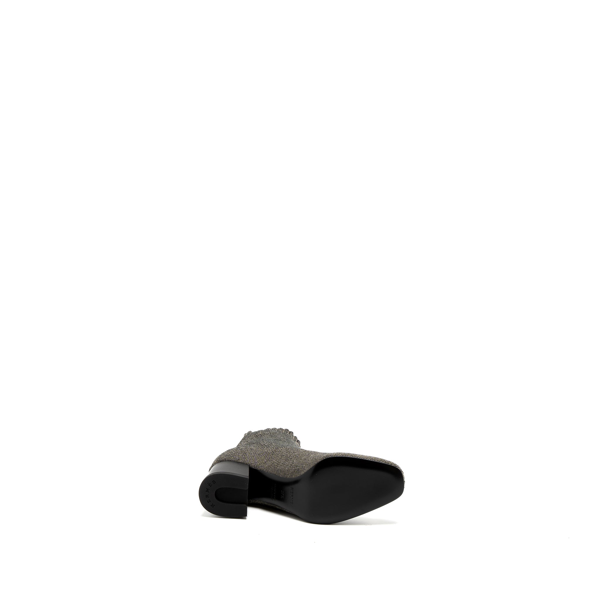 Hermes Size 37.5 Golfer 60 Ankle Boot Calfskin Nocciola/Black - Image 6